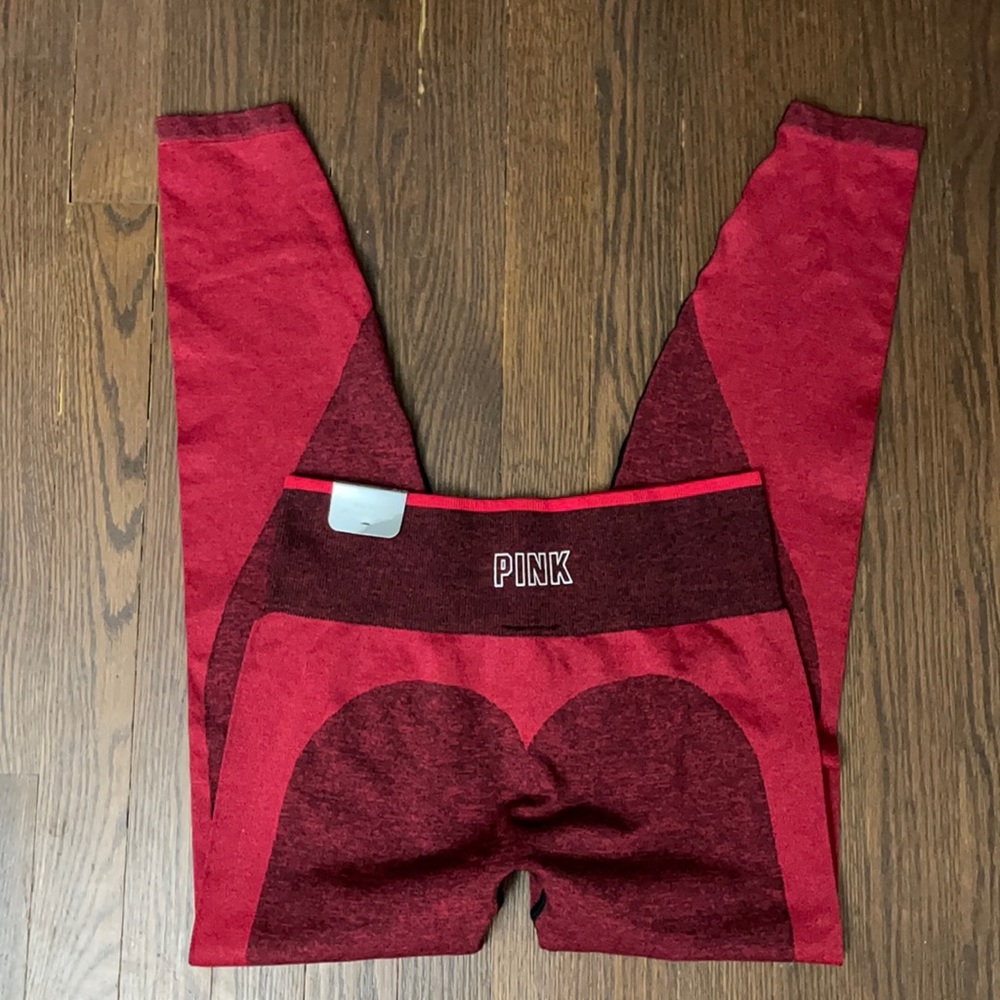 NWT PINK VS High Waist Full Length Seamless Tight